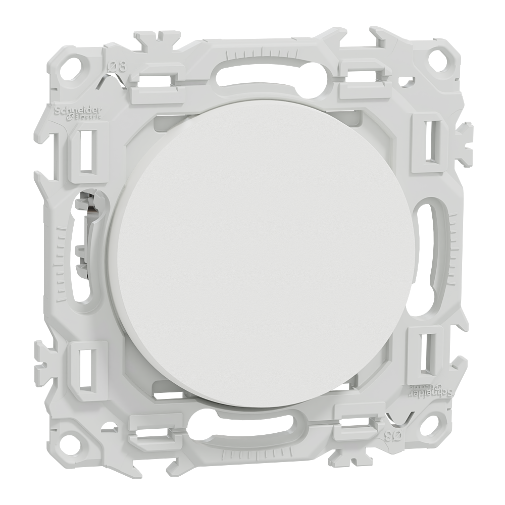 Odace - va-et-vient ou poussoir avec griffes - 10AX - blanc craie