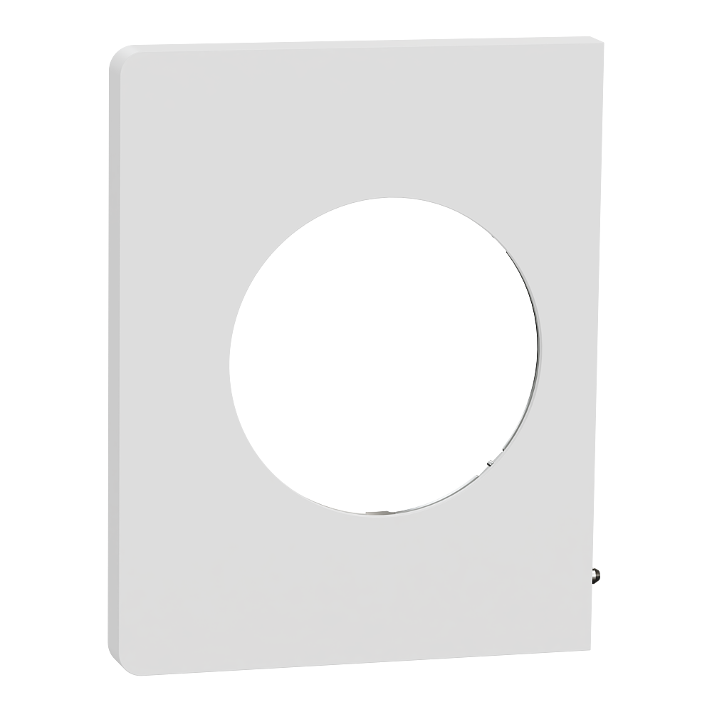 Odace Architecte - plaque de finition latérale - effet Céramique Blanc