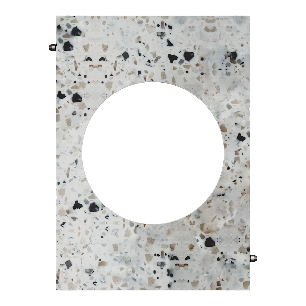 Odace Architecte - plaque de finition centrale - effet Terrazzo