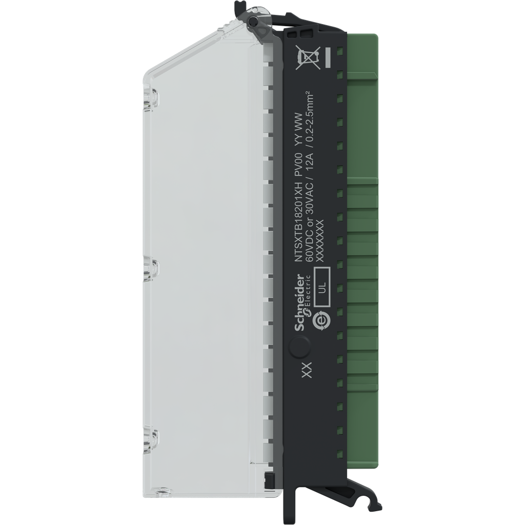 Edge I/O NTS Connecteur 18Pts à Ressort 5mm DC Avec Capot - Durcie