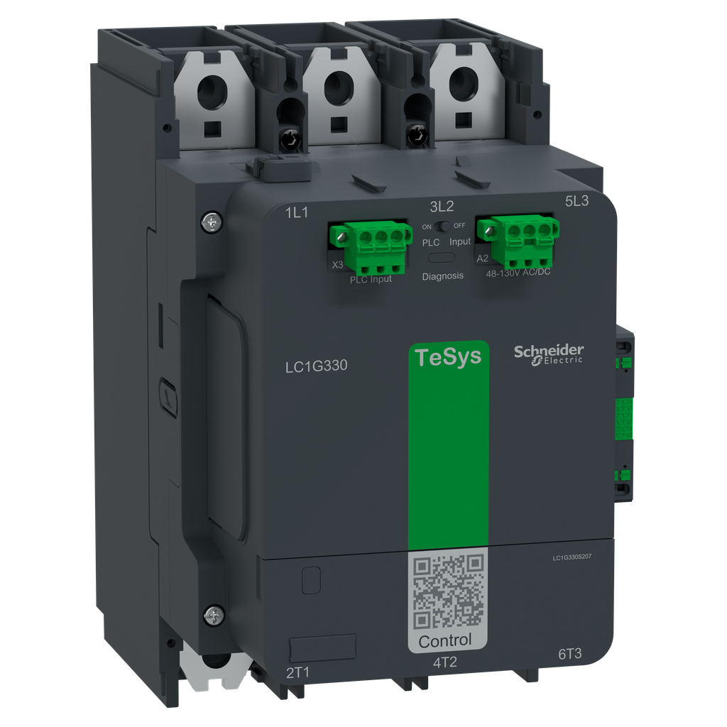 TeSys Giga, 3P(3NO), 330A, bobine AC/DC 48V…130V, application SNCF, Avanced