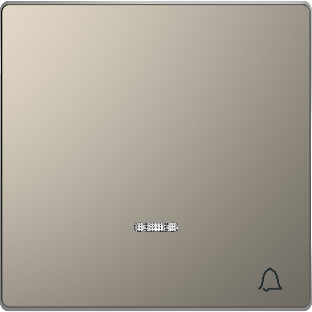 D-Life - enjoliveur pour commande simple voyant et picto carillon - métal nickel