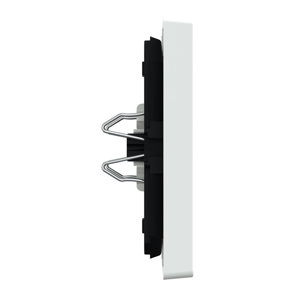 D-Life - enjoliveur pour commande double avec voyant - blanc lotus