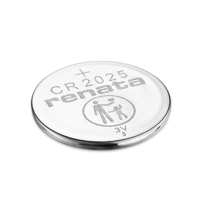 Blister(s) x 1 Pile bouton lithium blister CR2025 RENATA 3V 160mAh