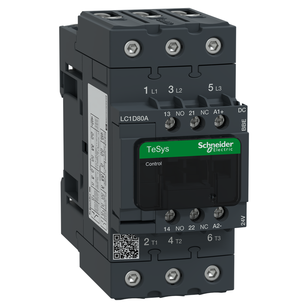 TeSys D - contacteur - 3P(3 NO) - AC3 - inf= 440V 80A - 24Vcc - Everlink