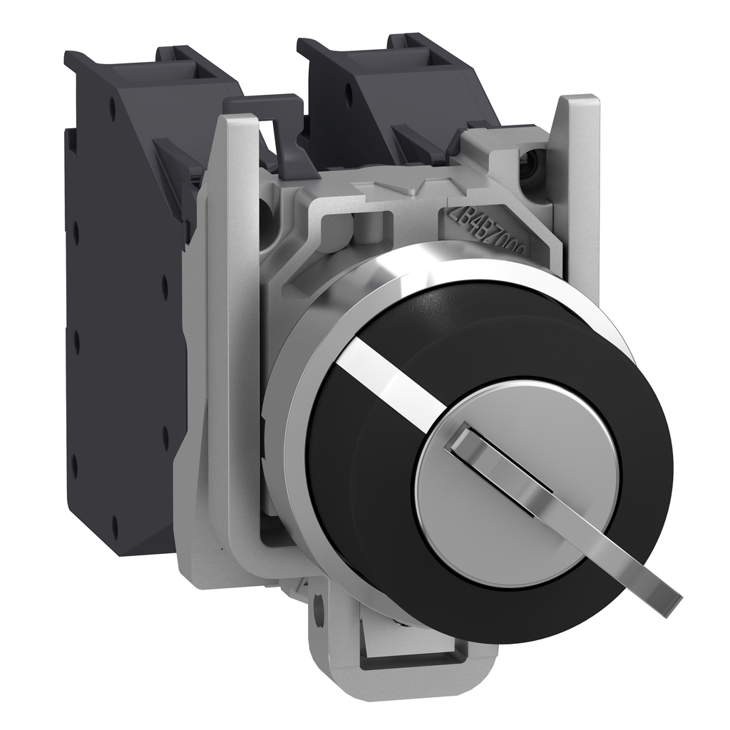 Harmony XB4 - bouton à clé 455 Atx gaz - Ø22 - 2 pos fix - retr GD - 1F - vis