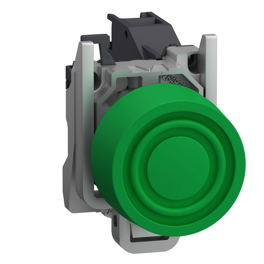 Harmony XB4 - bouton poussoir impuls Atx gaz - Ø22 - capuchon - vert - 1F - vis