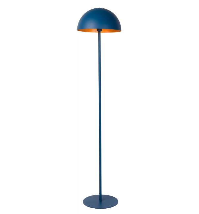 SIEMON Lampadaire-Bleu-Ø35-1xE27-40W-Acier