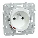 Wiser Ovalis - Prise 2P+T connectée - 16A  - zigbee - Blanc