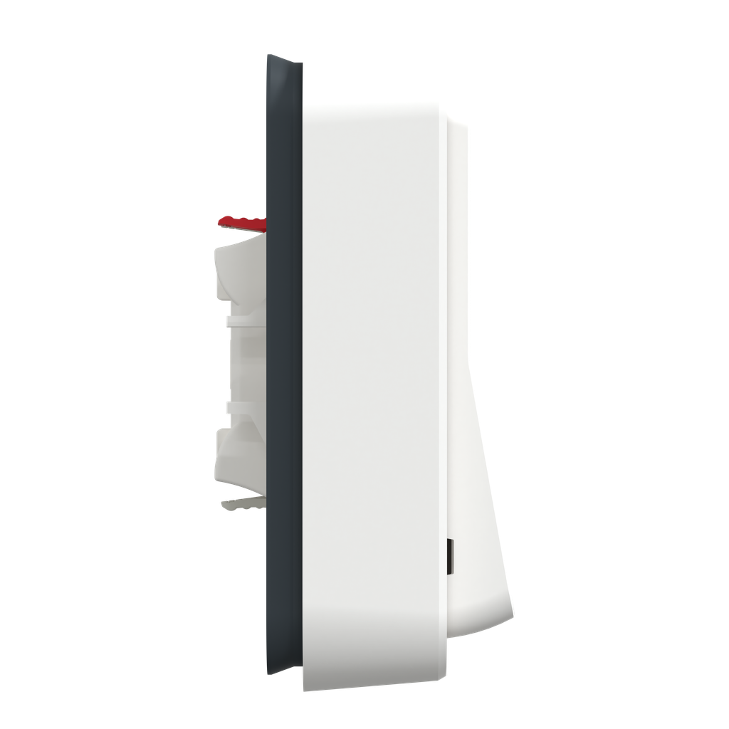 Mureva Styl - Va et vient - complet encastré - IP55 - IK08 connex auto - blanc