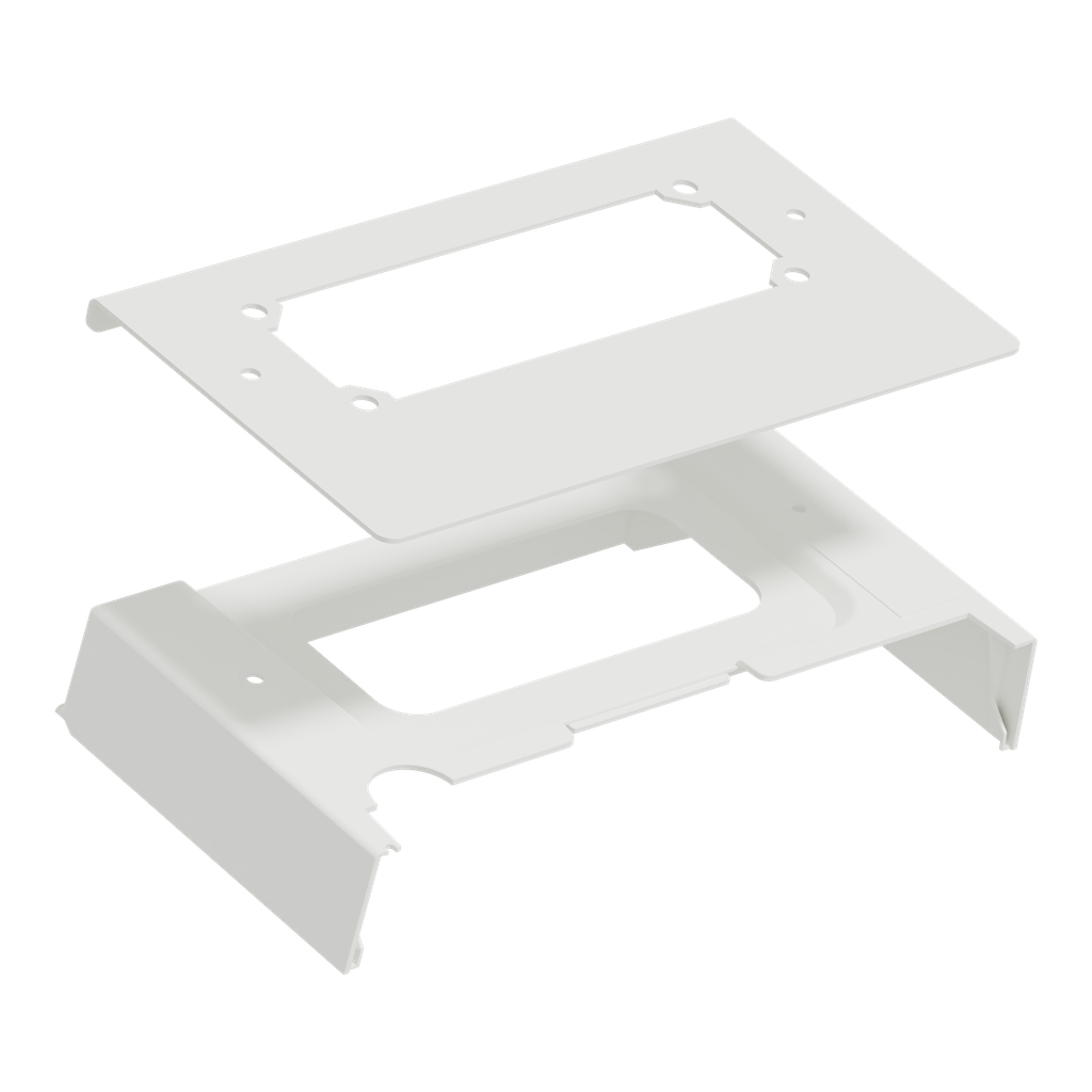 PrismaSeT G - Plaque passe-câble découpée sur toit bandeau vert - L300