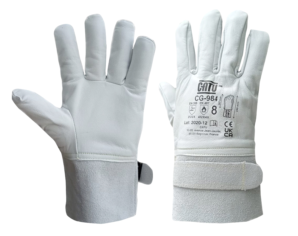 Surgants en cuir pour gants isolants courts, domaine BT taille 12