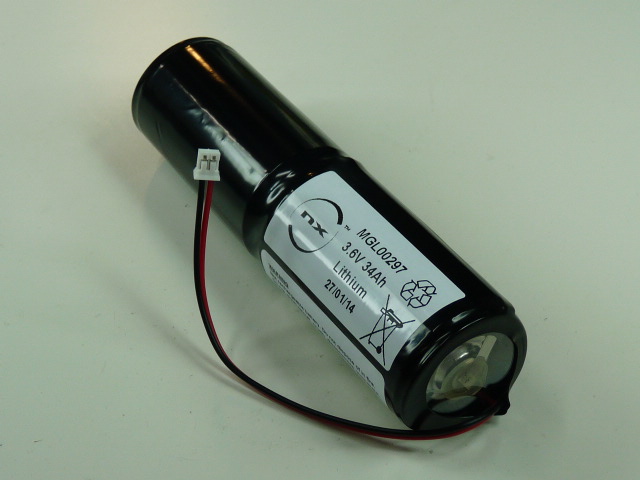 Pack(s) Batterie lithium 2x D LS ST4 1S2P 3.6V 34Ah PHR2