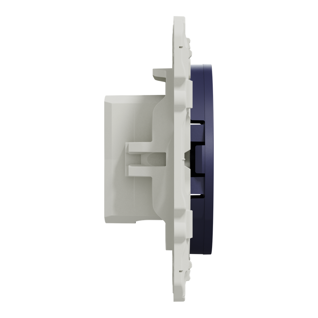 Odace 2011 - prise TV simple - cobalt - fixation par vis