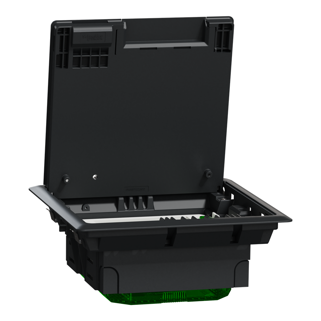 Unica System+ - Boîtier de sol M 2x4mod ou 4 postes - plastique - IK08 IP20