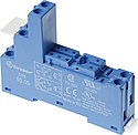 Support 10A 250V séries 4051,4052,4061, bleu, étrier plastiq,à cage,pinning 5mm