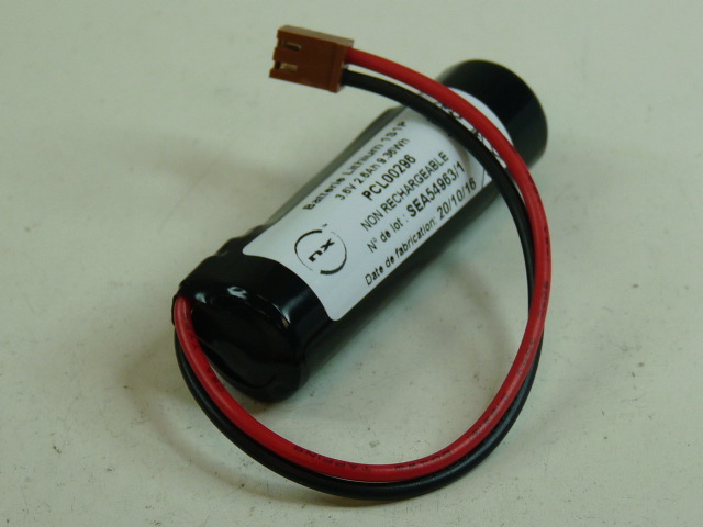 Pack(s) Batterie lithium 1x AA LS14500 1S1P F100 3.6V 2.6Ah JAE