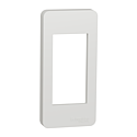 Unica - plaque de finition étroite - Blanc - 1 module