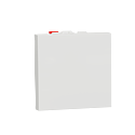Unica - bouton-poussoir NO - 10A - connexion rapide - 2 mod - Blanc - méca seul