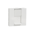 Unica - prise RJ45 simple - cat 6 FTP - 2 mod - Blanc - méca seul