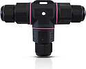 CONNECT ETANCHE FORME T IP68 250V NOIR 3 FILS