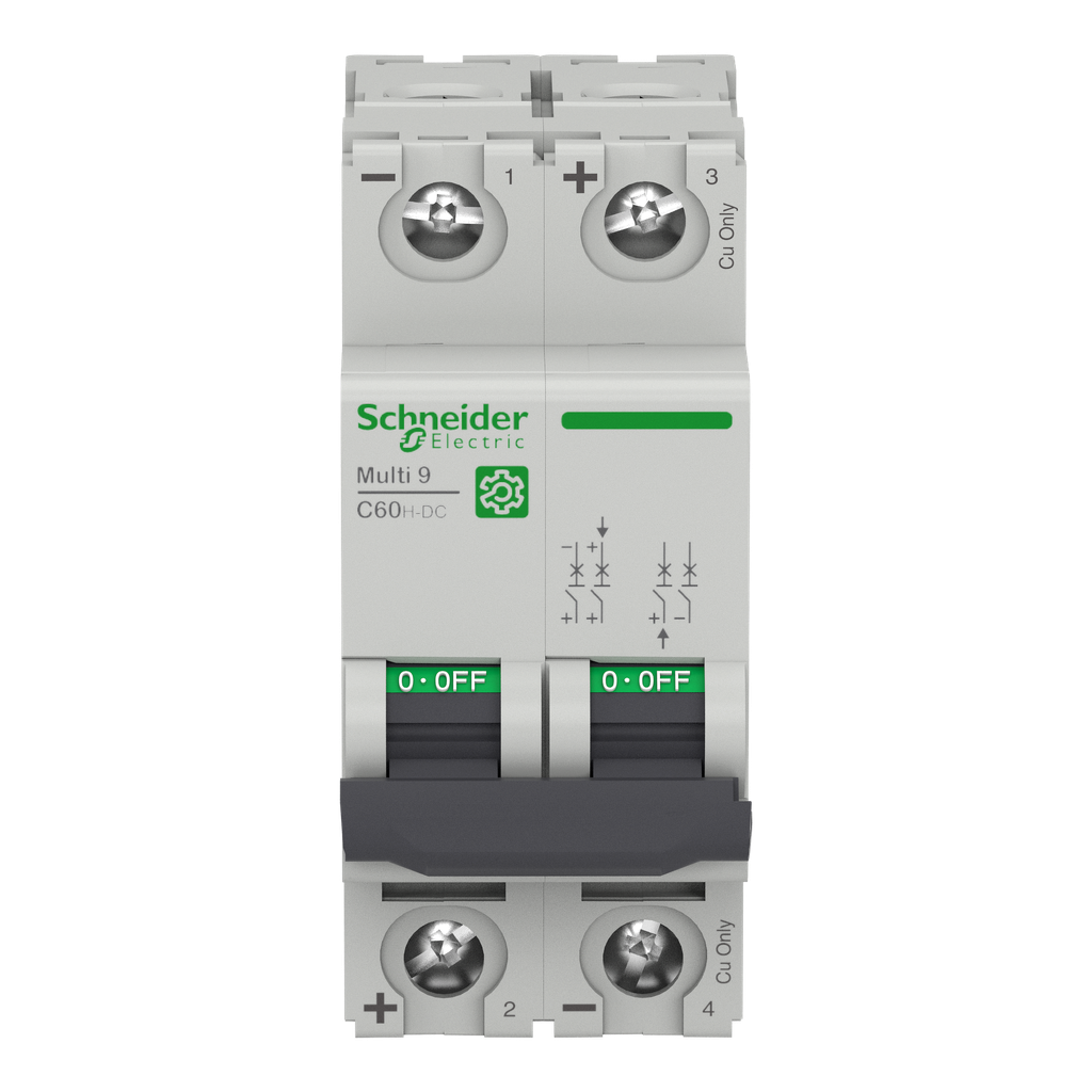 Multi9 C60H-DC - disjoncteur - 2P - 32A C 500V-DC