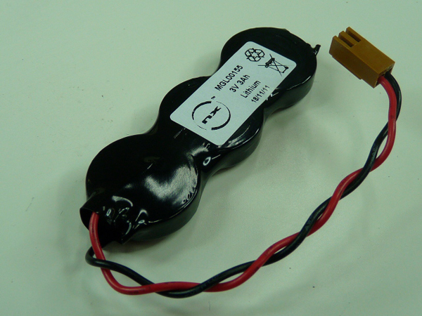 Pack(s) Batterie lithium 3x CR2477 1S3P ST1 3V 3000mAh JAE