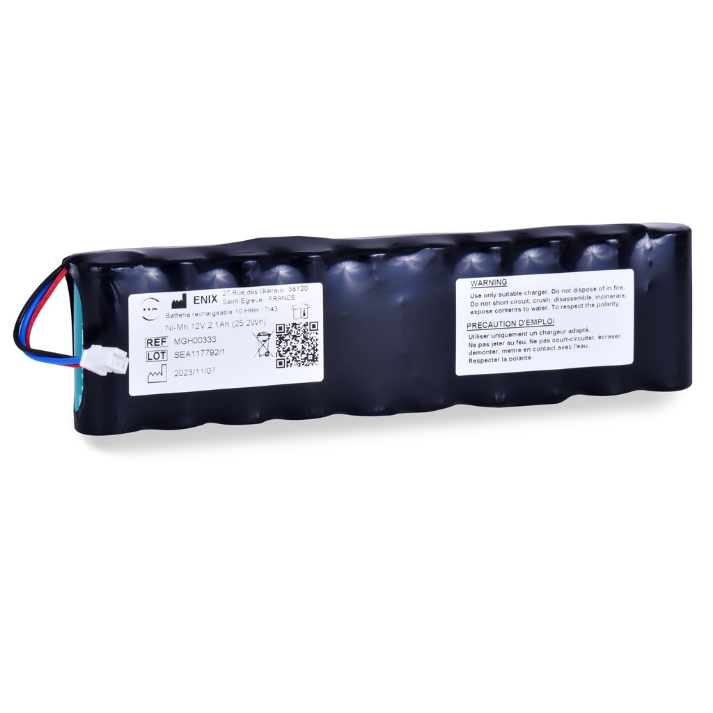 Pack(s) Batterie médicale rechargeable NIHON KOHDEN Cardiofax 12V 2.1Ah