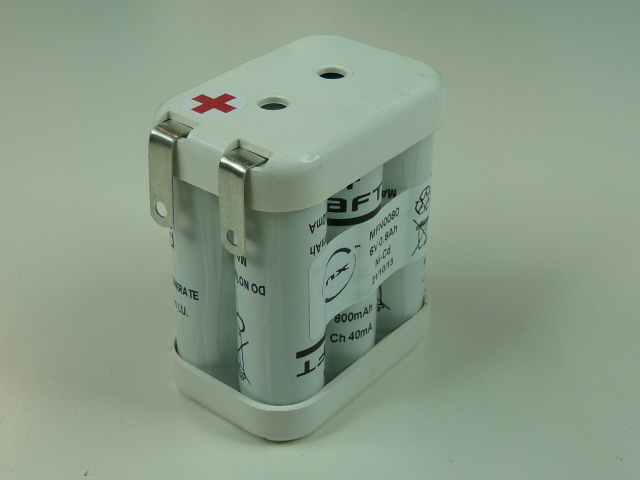 Pack(s) Batterie Nicd 2 x 3 VTAA 6V 800mAh COSSE