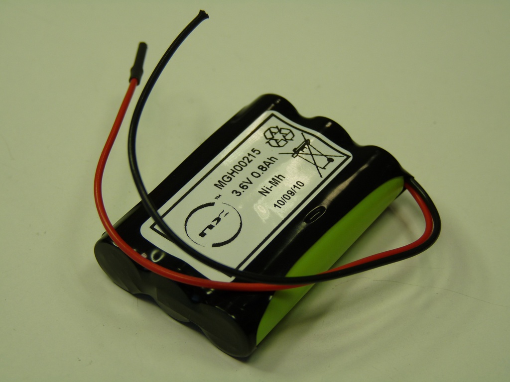 Pack(s) Batterie Nimh 3x AAA NX 3S1P ST1 3.6V 800mAh Fils