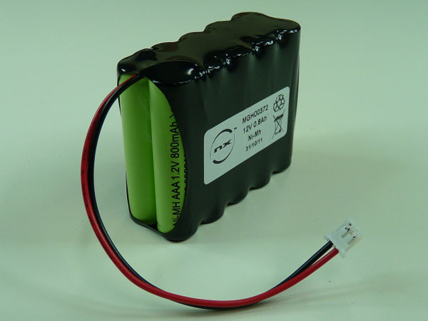Pack(s) Batterie Nimh 10x AAA NX 10S1P ST2 12V 800mAh JST