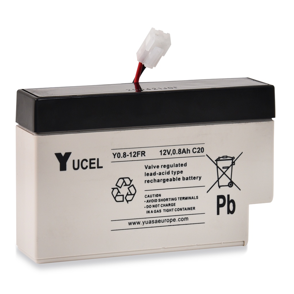 Accumulateur(s) Batterie plomb AGM YUCEL Y0.8-12FR 12V 0.8Ah JST