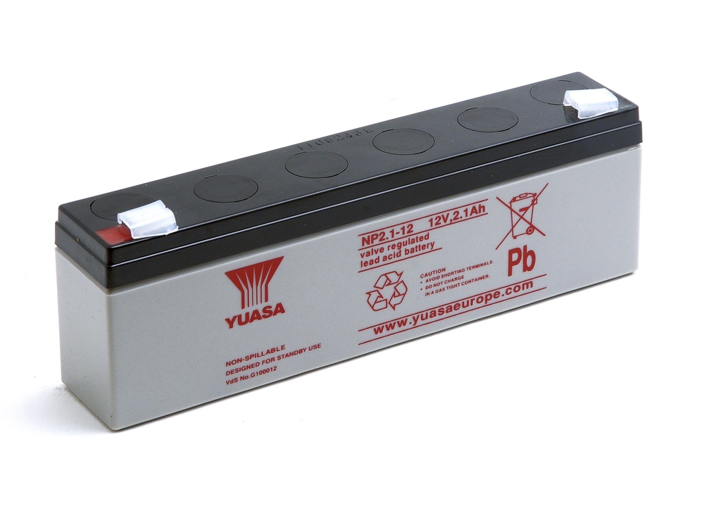 Batterie(s) Batterie plomb AGM YUASA NP2.1-12 12V 2.1Ah F4.8