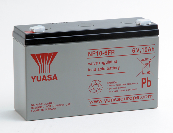 Batterie(s) Batterie plomb AGM YUASA NP10-6FR 6V 10Ah F4.8