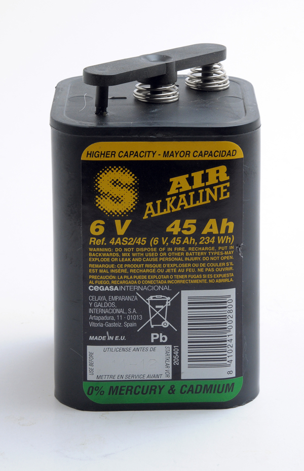 Pile(s) Pile depolarisation air alcaline eZ8 6/50 6V 45Ah