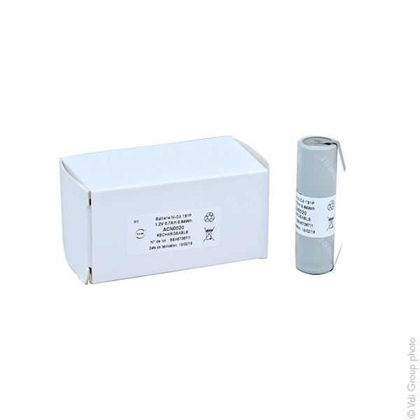 Batterie(s) Accus Nicd industriels AA 1.2V 700mAh T2