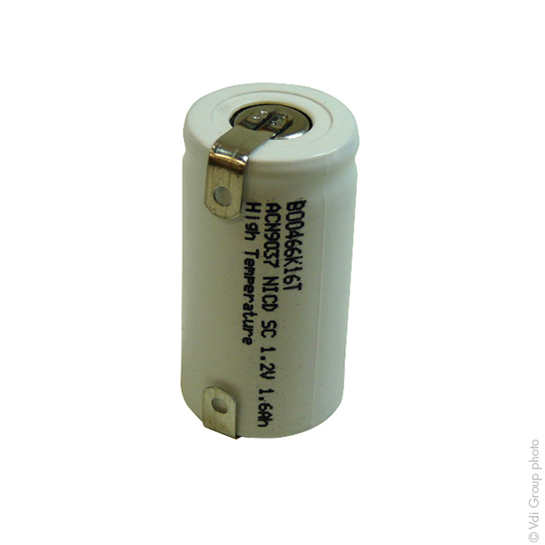 Accumulateur(s) Accus Nicd industriels 1x SC HT 1.2V 1.6Ah T2