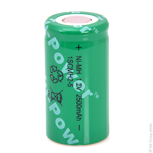 Accumulateur(s) Accus Nimh industriels SC 1SCMH2-5 HT 1.2V 2500mAh FT