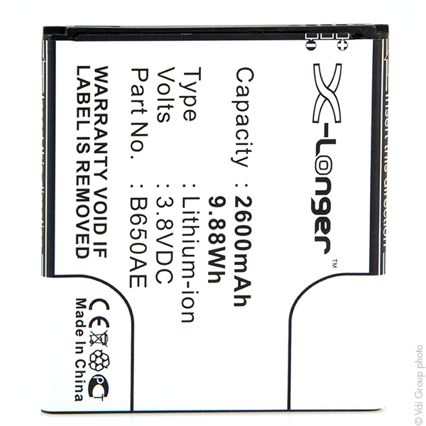 Blister(s) x 1 Batterie téléphone portable pour Samsung 3.8V 2600mAh