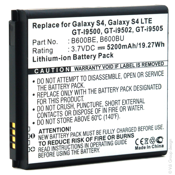 Blister(s) x 1 Batterie téléphone portable pour Samsung 3.7V 5200mAh