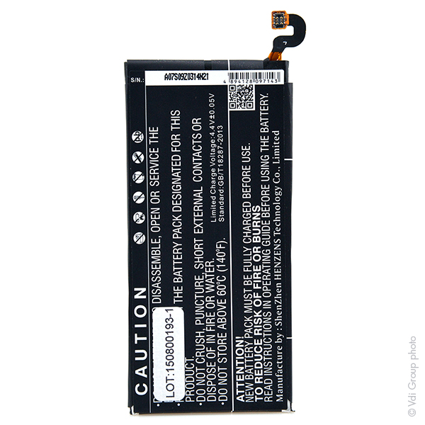 Blister(s) x 1 Batterie téléphone portable pour Samsung 3.8V 2550mAh