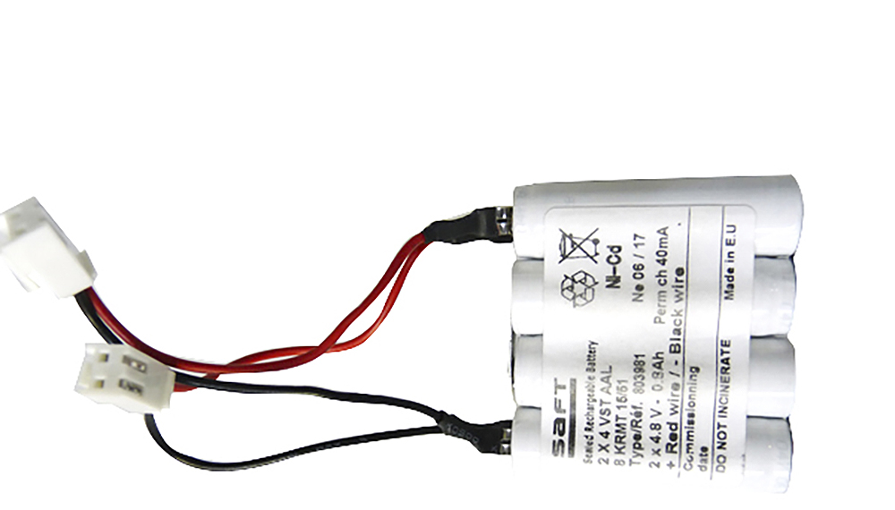 Pack(s) Batterie eclairage secours 2 x 4.8V VST AAL 4.8V 0.9Ah
