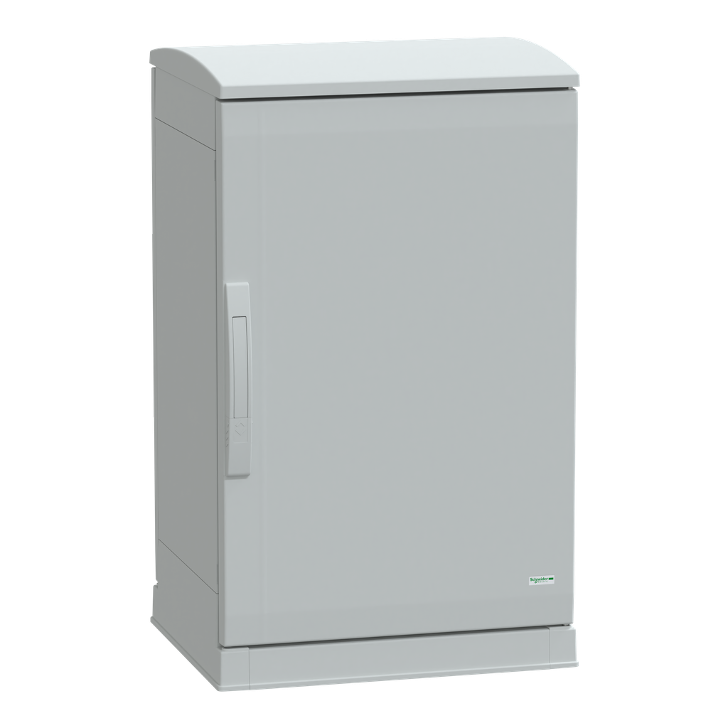 PanelSeT - Armoire polyester socle + toit 750x500x420 - IP44 Ral 7035