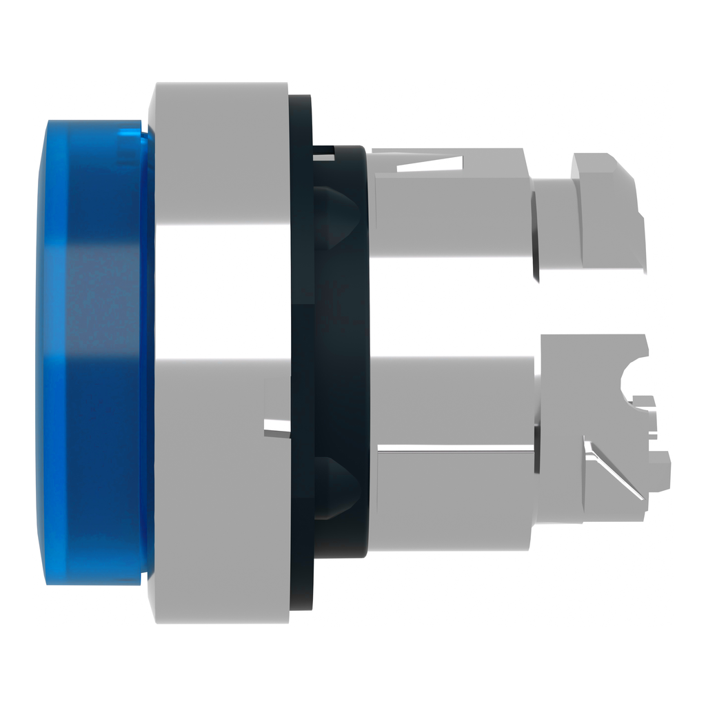 Harmony XB4 - tête bouton poussoir lumineux DEL - Ø22 - dépassant - bleu