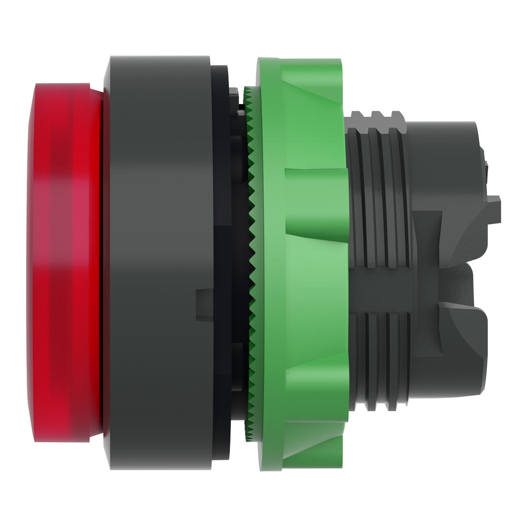 Harmony XB5 - tête bouton pousser-pousser lumineux - Ø22 - dépassant - rouge