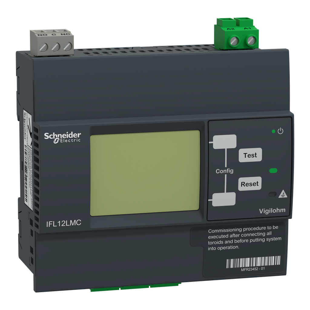 Vigilohm - localisateur auto d'isolement avancé - 12 voies - 24-48VCA/CC
