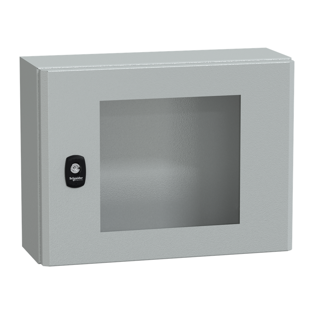 PanelSeT S3D - Enveloppe acier - H300xL400xP150 mm - porte vitrée