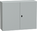 PanelSeT S3D - Enveloppe acier - H800xL1000xP300 - 2 portes pleines