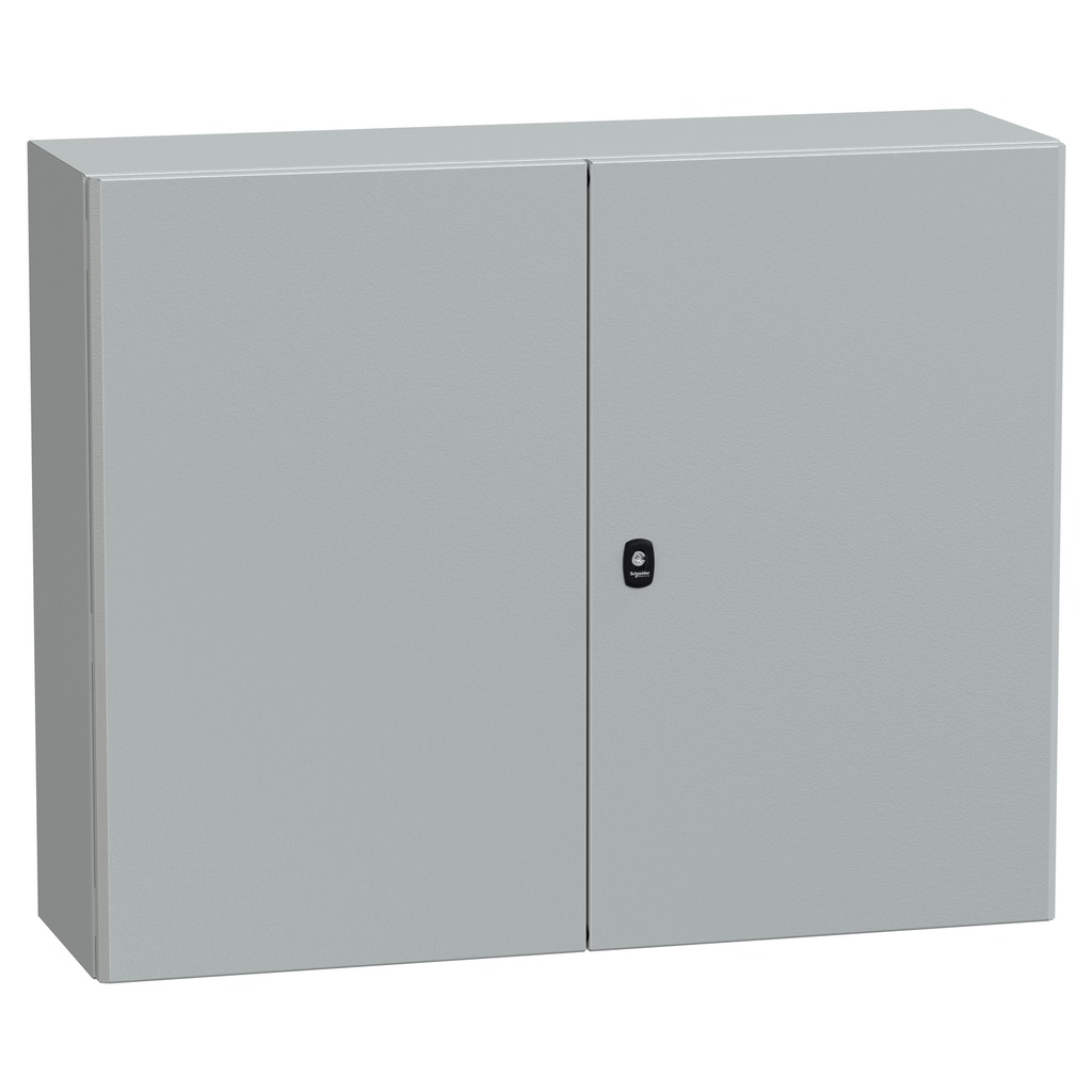 PanelSeT S3D - Enveloppe acier - H800xL1000xP300 - 2 portes pleines