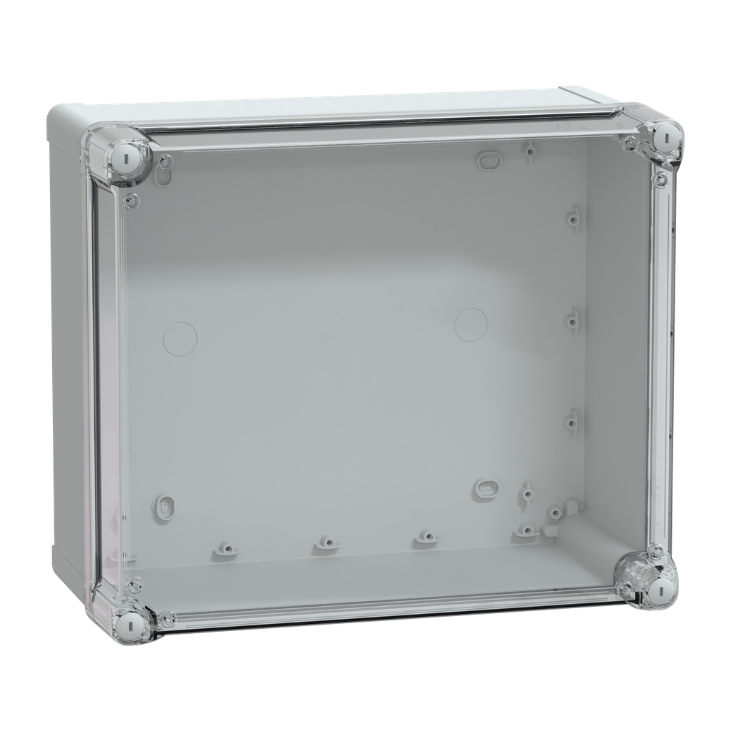 PanelSeT - boîte industrielle - Couvercle haut transparent - 341x291x168mm - ABS